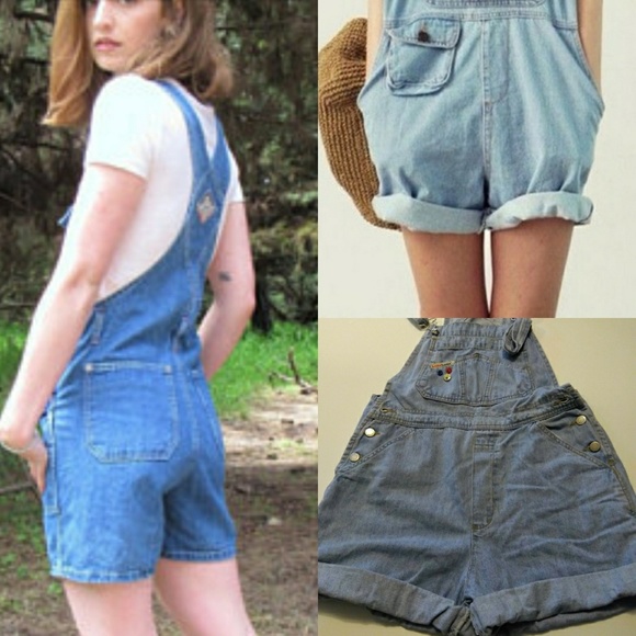 90s overall shorts